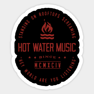 Hot Water Music Sticker